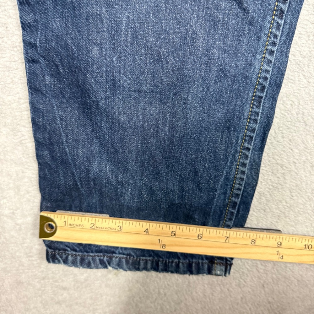 Diesel Darron Regular Slim Tapered Jeans Mens 34x31 Blue Wash ORM80 Button Fly - Picture 16 of 16